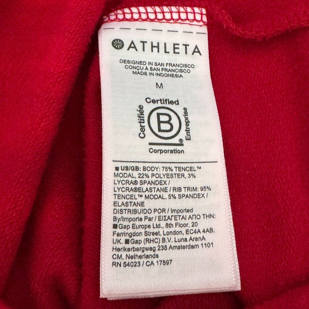 Athleta Red V-Neck Sweater - Picture 8 of 9